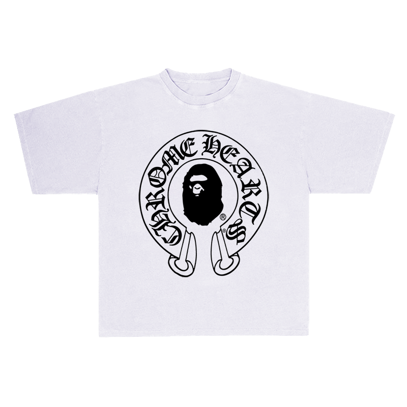 BAPE × Chrome Hearts factory T-shirt White