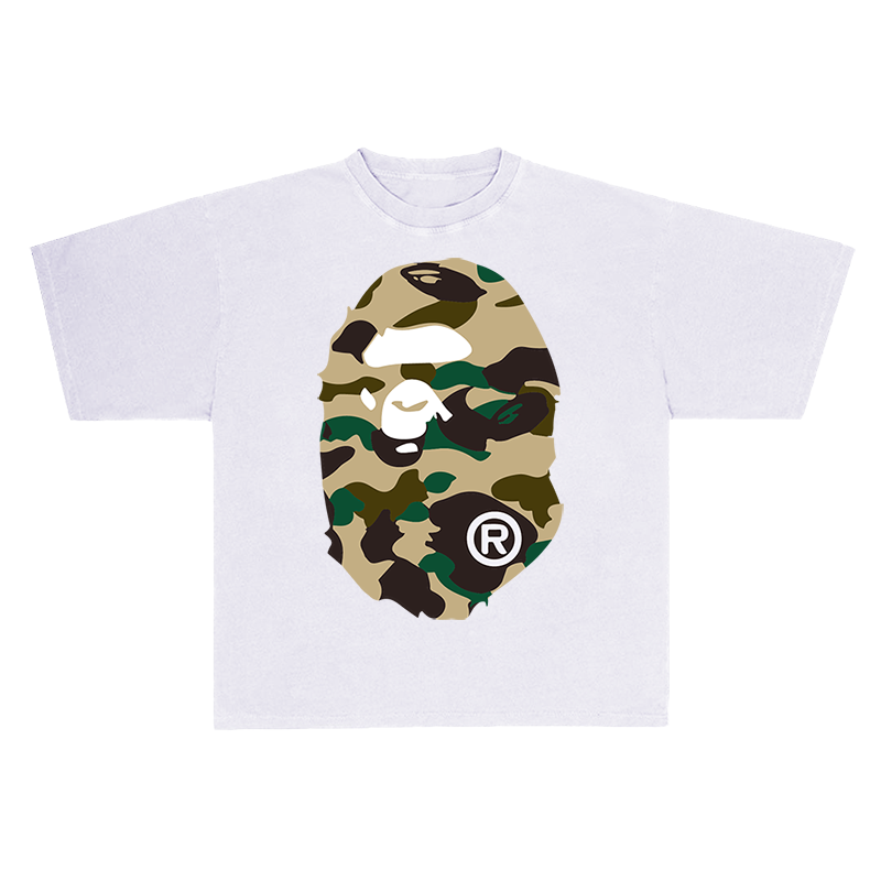 BAPE -  CAMO APE HEAD TEE