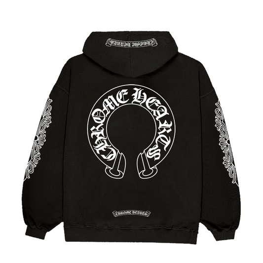 CHROME HEARTS HORSE SHOE FLORAL HOODIE