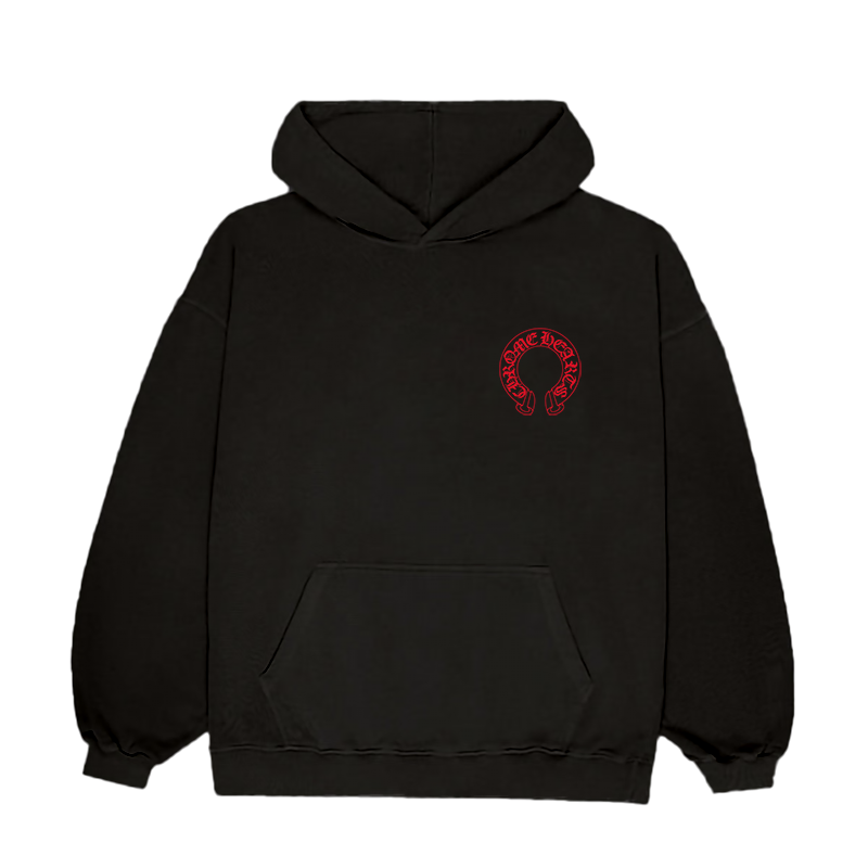 CHROME HEARTS RED LOGO HOODIE