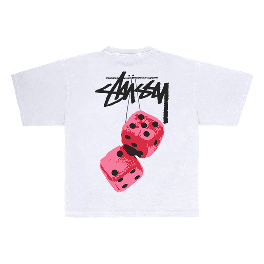 STÜSSY FUZZY DICE TEE