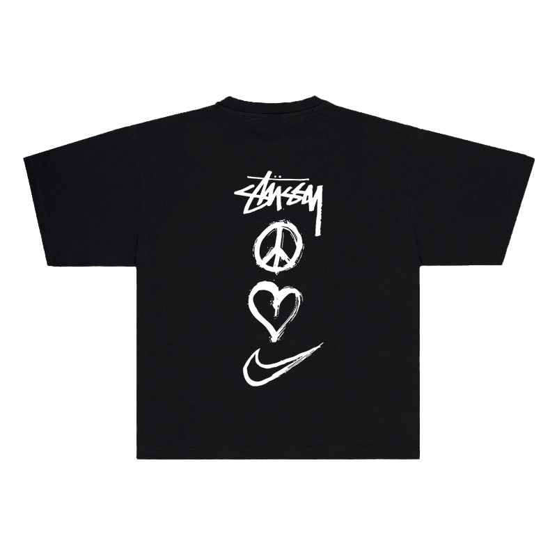 STÜSSY X NIKE PEACE,LOVE TEE