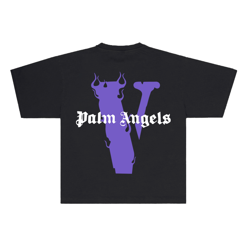 VLONE X PALM ANGELS PURPLE TEE