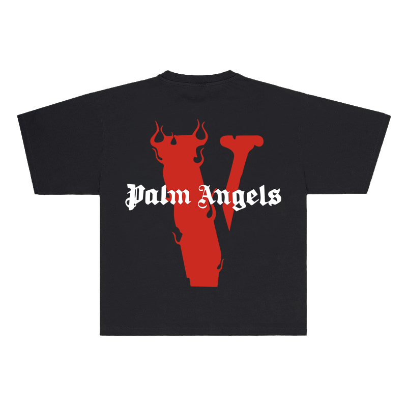 VLONE X PALM ANGELS RED TEE