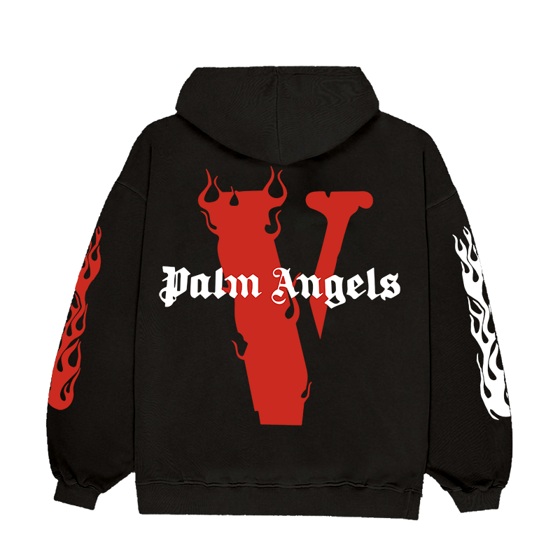 VLONE X PALM ANGELS RED HOODIE