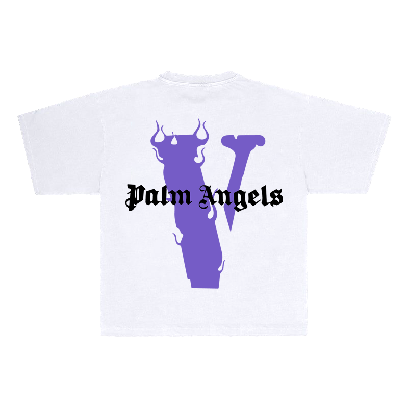 VLONE X PALM ANGELS PURPLE TEE