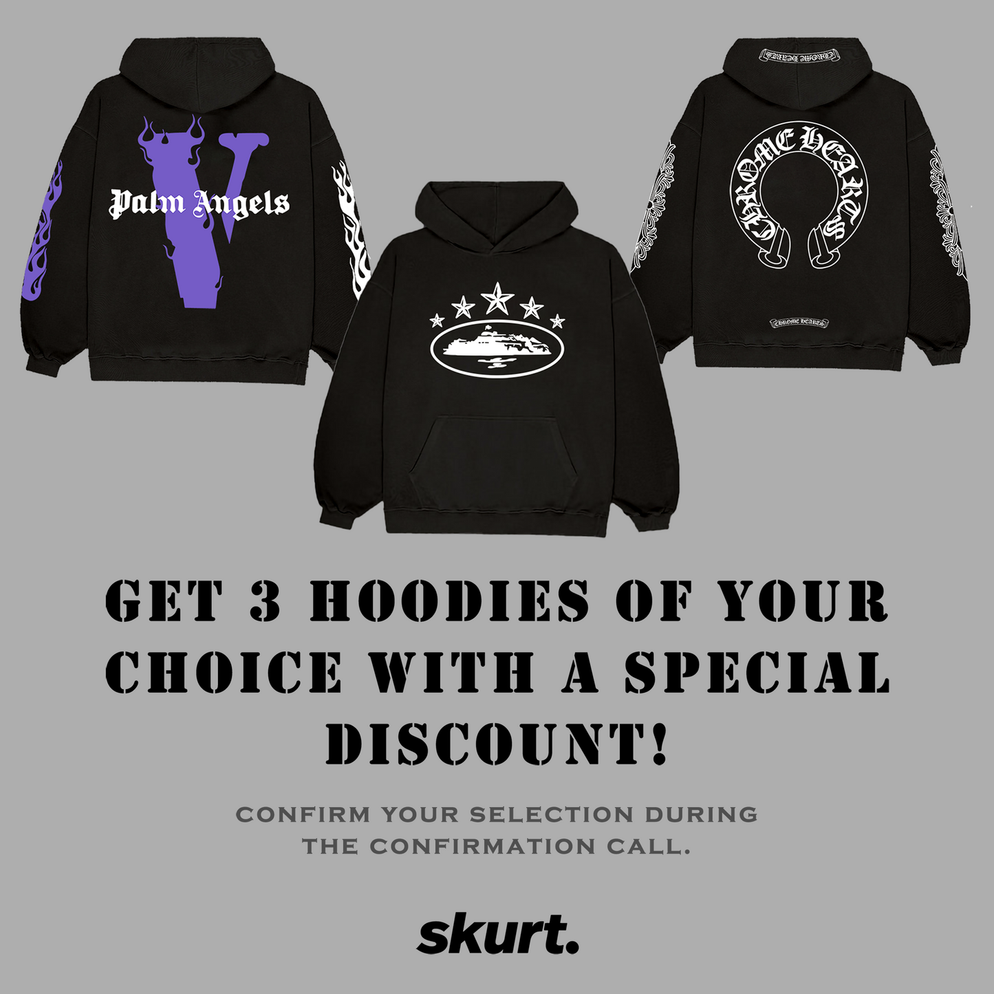 3 HOODIES DISCOUNT